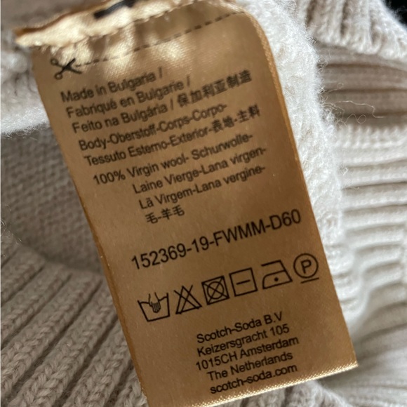 UN AUTRE Scotch & Soda classique virgin wool turtleneck sweater M - Picture 10 of 13